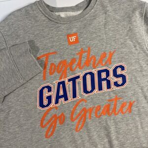 Fanatics Gray Florida Gators Sweatshirt Size Large -Together Gators go‎ greater